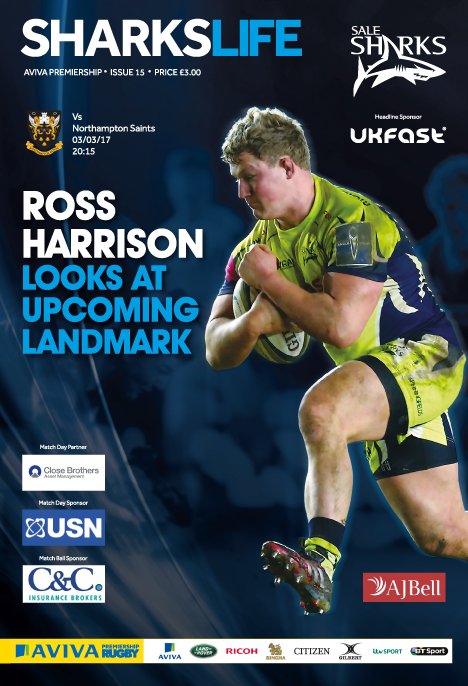 IgnitionSportsM's tweet photo. #AvivaPrem action at @SaleSharksRugby tonight.

Don't miss the @RossHarrisonFR exclusive interview in #SharksLife 🏉 https://t.co/twZ9wAY3UF