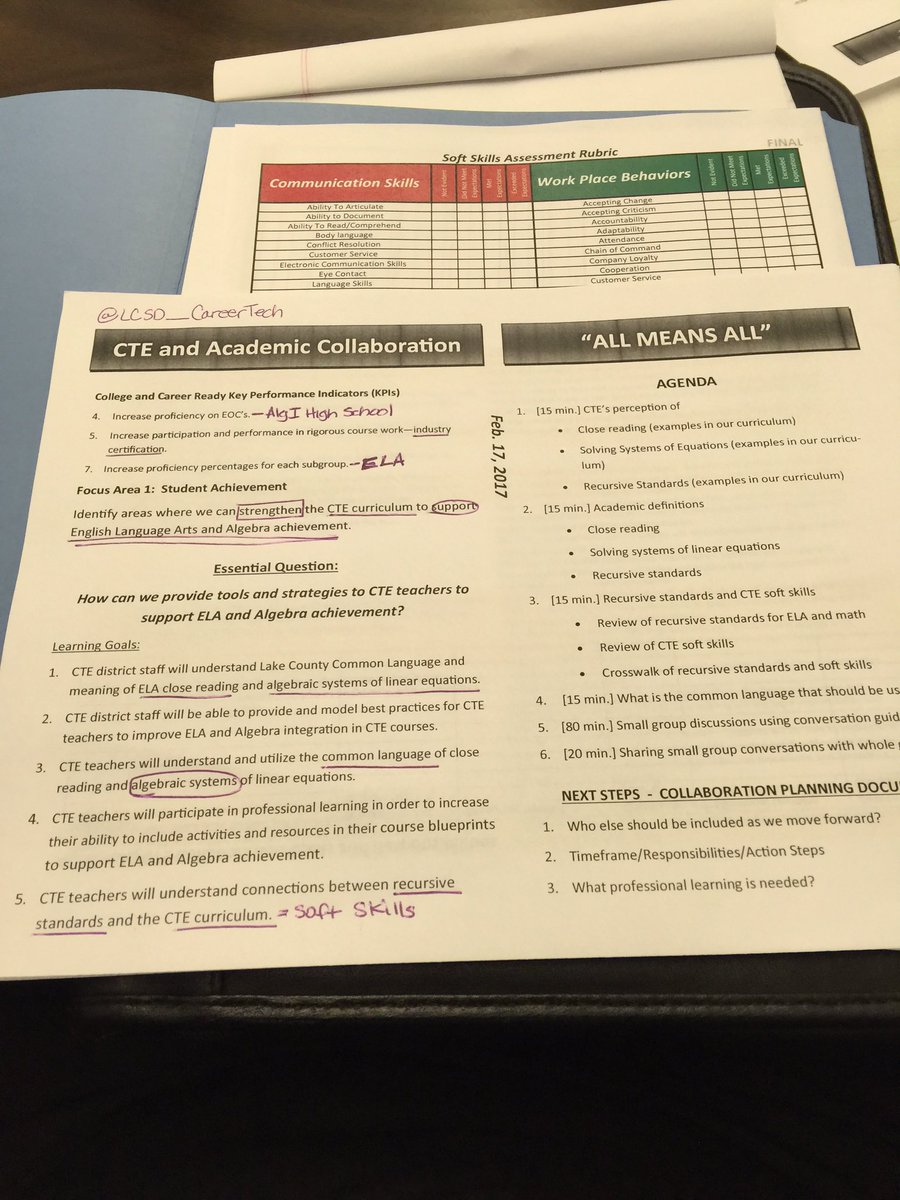 LCSD_CareerTech's tweet photo. CTE and C&amp;I Collaborating on our District's Key Performance Indicators to increase College and Career Readiness @LCSD_CareerTech @LHStinger1 https://t.co/qwGA9RNMrb