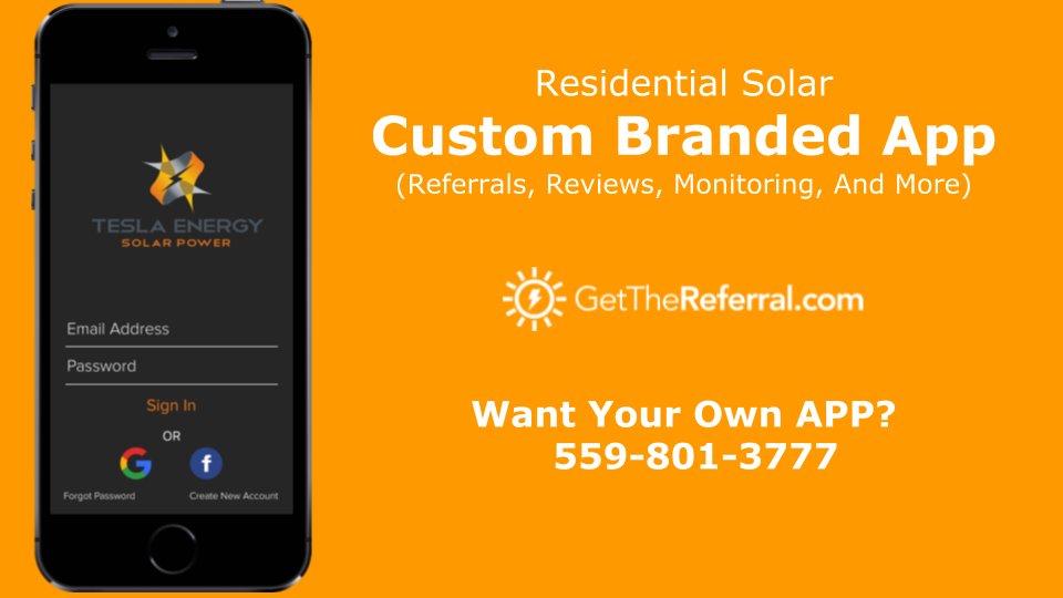 GTRJoey's tweet photo. One of my newest Solar Apps!
⭐ Lead generation⭐ Reviews ⭐ Monitoring
Want Yours? Call Me Today! >>>559-801-3777<<<

#Solar #Tesla https://t.co/fDgfLTtskG