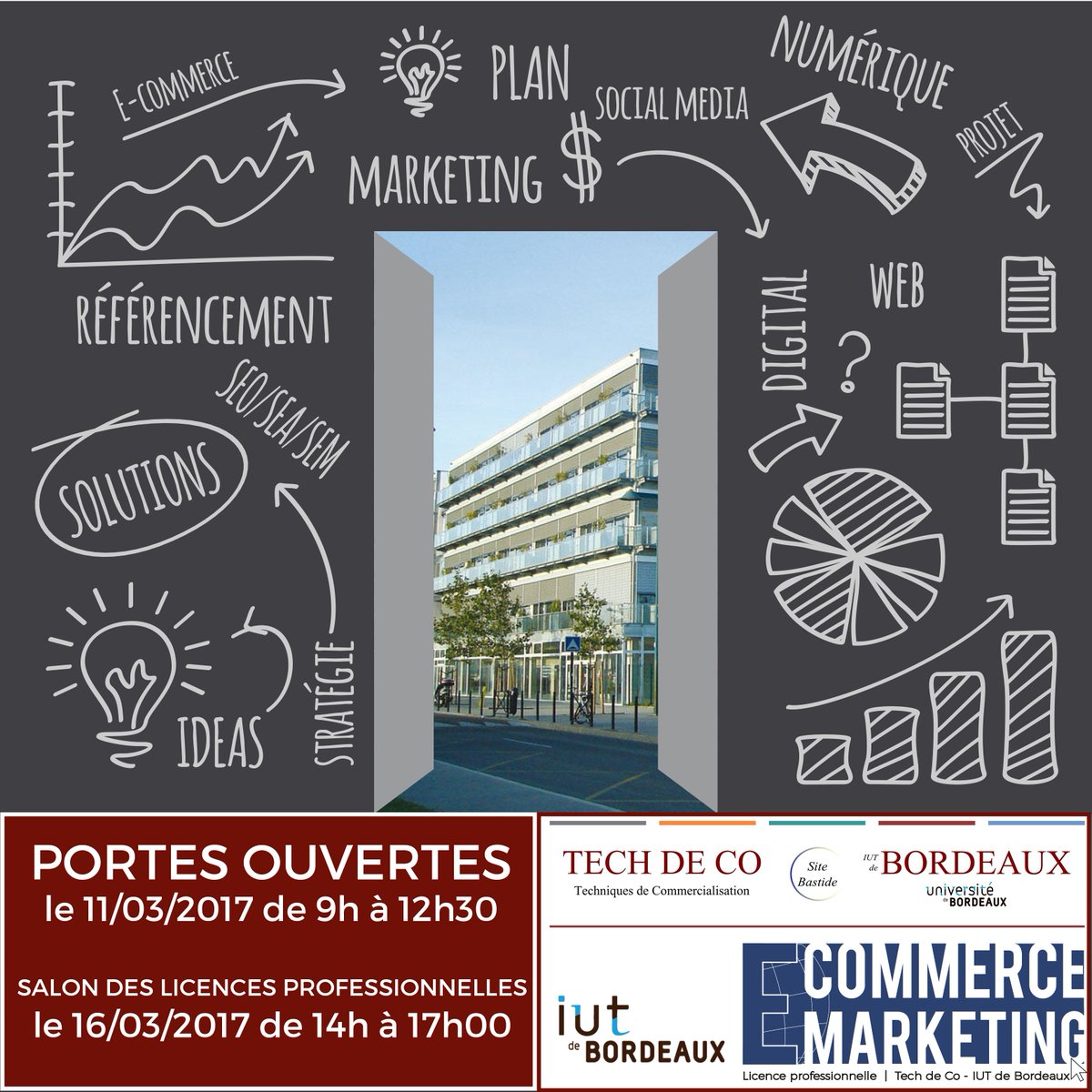 LPEcommerce's tweet photo. Le département @techdeco organise des JPO les 11 et 16 mars prochains. Ne faites pas vos timides et venez nombreux ! ;)  #LPECOM #formation https://t.co/q6vrADgNXX