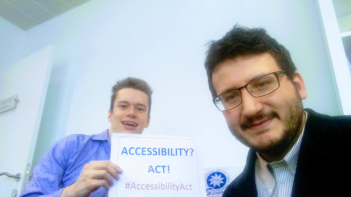 The ENIL Office ready for the protest #AccessibilityAct