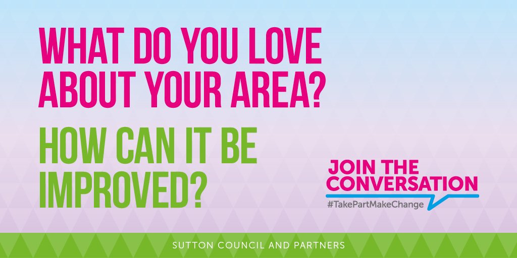 SuttonCouncil's tweet photo. Look out for us 10am-4pm 2moro Sat 4 March on #Sutton High Street - it's your invitation to #TakePartMakeChange! https://t.co/F6v68hYCld https://t.co/mkVBPuyXw3