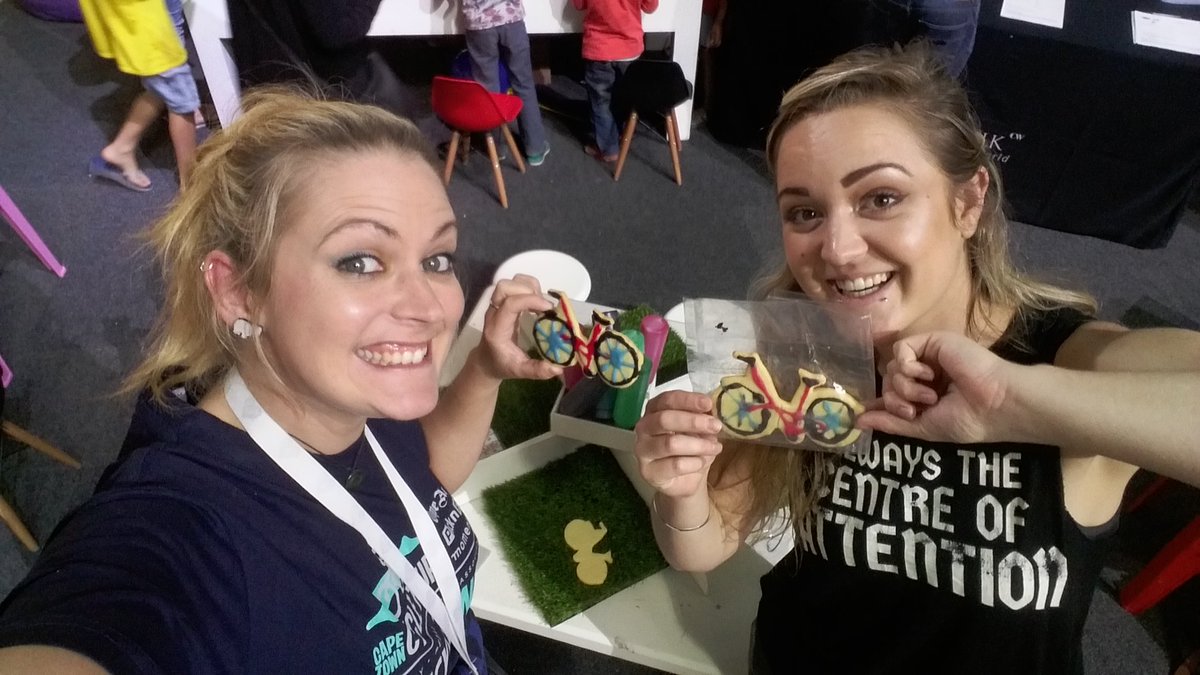 eunit101's tweet photo. @CTCycleTour #Junior @canal_walk day 3 of registrations @Bazingaparties #decoratingbiscuits https://t.co/H0M6QYbtIL