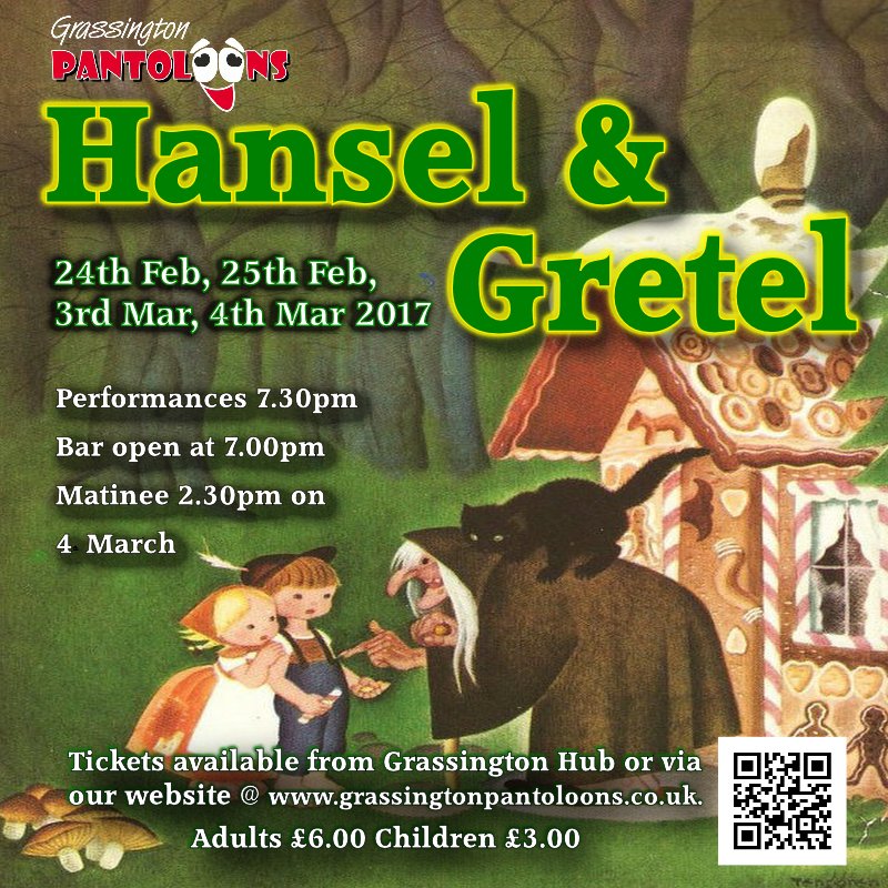 GrassingtonPlay's tweet photo. Tickets going fast for Sat Matinee and Eve - Still plenty for tonight, just turn up at the door. https://t.co/jREbm8JUVV