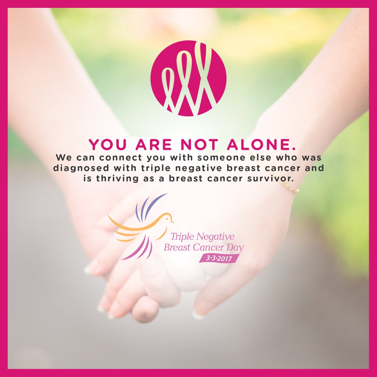 Victory888hu's tweet photo. Sharsheret can help guide and support you with any breast cancer diagnosis. #TNBCDay https://t.co/DJsK8IvwGo