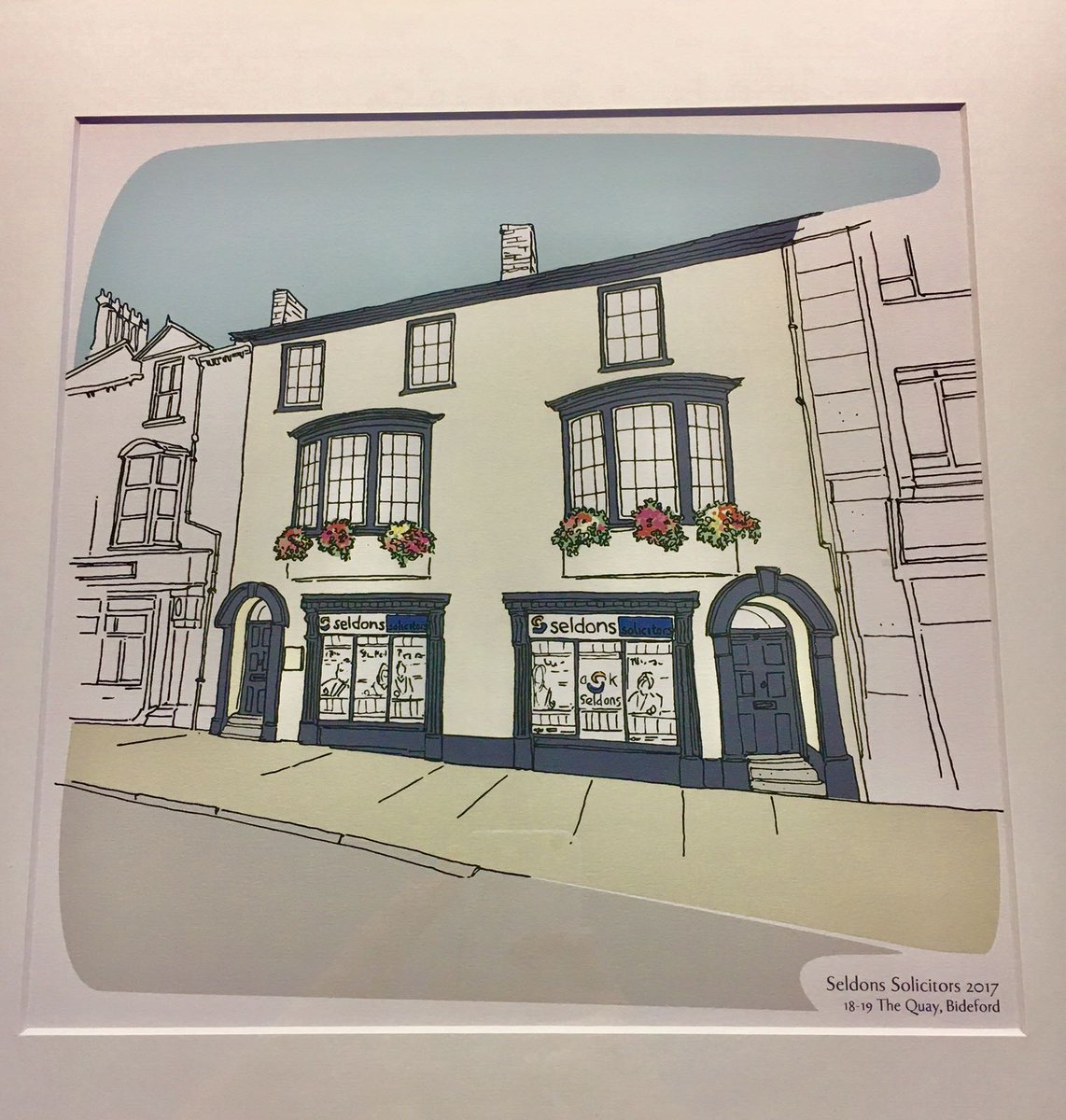 #thankyou to the team @Letterfest for this beautiful illustration, at their special request we have made a donation to #NorthDevonHospice