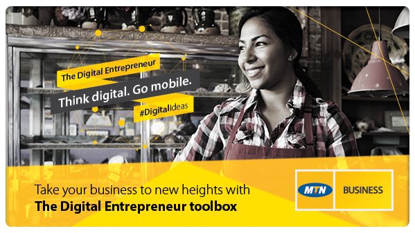 MTNBusinessZA's tweet photo. Connect your business with #DigitalIdeas from anywhere with the Digital Entrepreneur toolbox. Get it now: https://t.co/T8wmFNbNW0 https://t.co/T0avRW2DwT