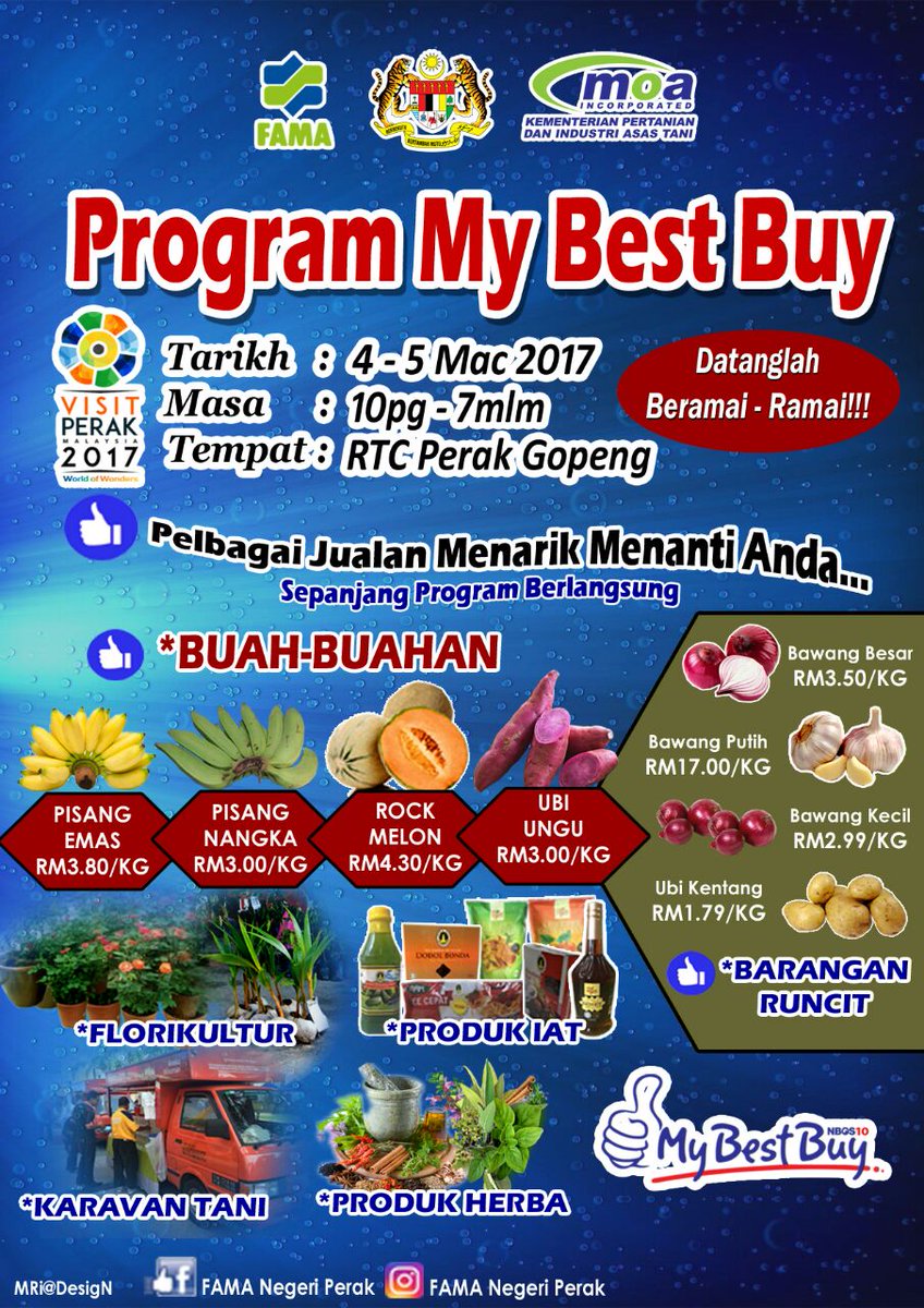 FamaNegeriPerak's tweet photo. Xsabo nak tunggu besok Program My Best Buy @ Rtc Gopeng Sabtu dan Ahad 10pg - 7.00mlm.
Moh komer.
Dengo Khabo ade juge Pameran Radio Amatur https://t.co/2KR7GCFO9g