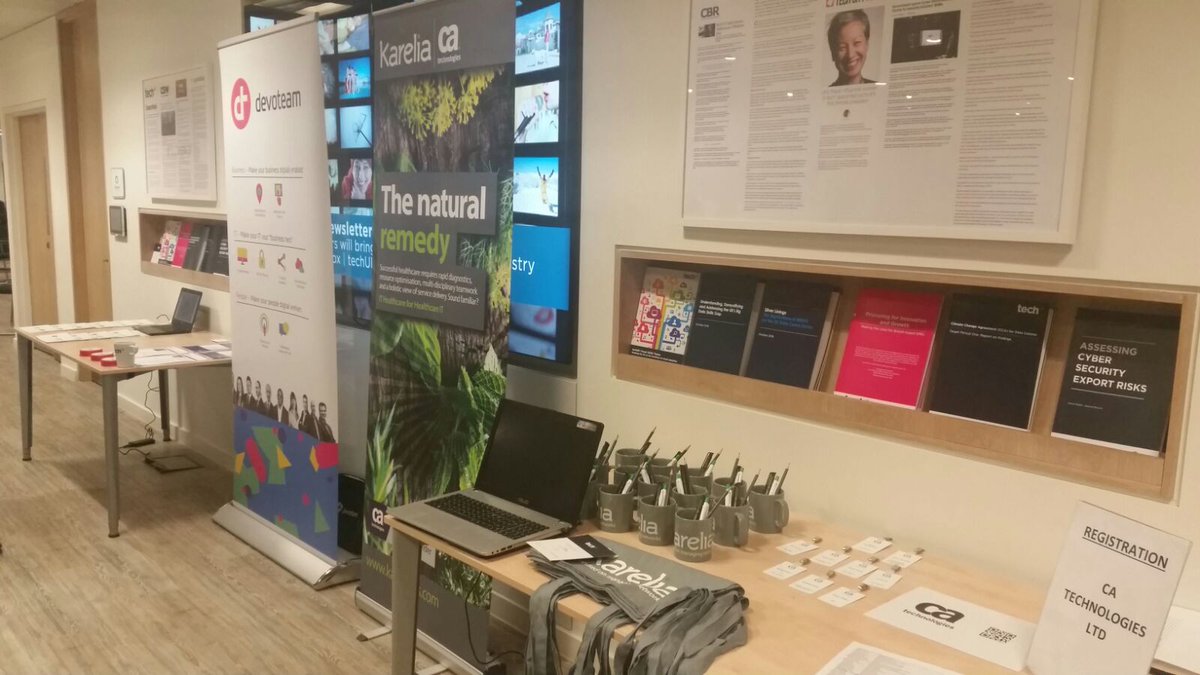 CAUKI's tweet photo. Set up for our @techUK event on #digitaltransformation in the #NHS is almost complete! Stay tuned for more... #CANHS https://t.co/FSAaMnCEr5
