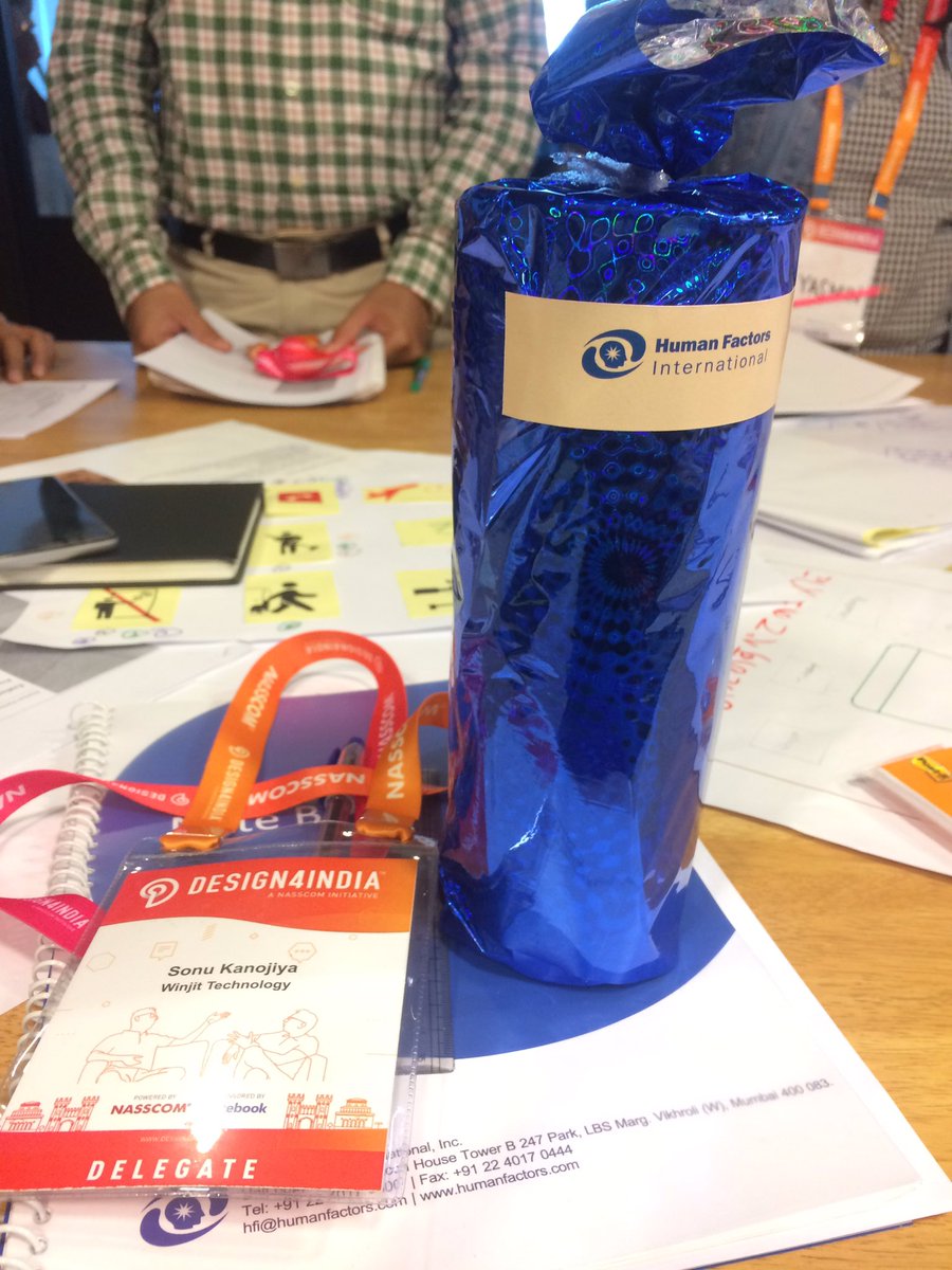 sonurkanojiya's tweet photo. Finally won it & a perfect ending of great event with a special gift
#humanfactors #nasscome #design4india #designstorm #winjit #winjittech https://t.co/gMwS53B22U