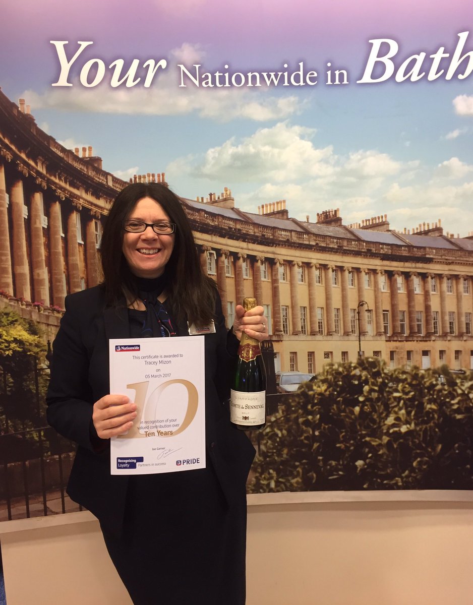 Lovely to hear from Aneta this morning &amp; celebrate Tracey's 10 year service 🥂🍾 #teambath @NBSsouthwest <a href="/AmberNectar2/">Amber Nutt</a> @tomhale2017