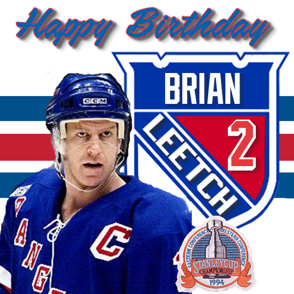 Happy 49th Birthday Great Brian Leetch! 