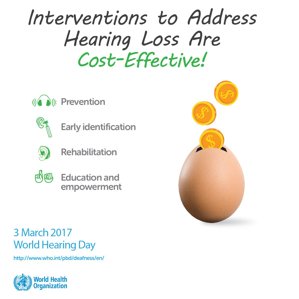 Today is #WorldHearingDay.
360 million people worldwide have disabling hearing loss.
32 million of them are children
goo.gl/6QiwyK