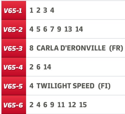 travtipsmedbb's tweet photo. Dagens lunchtrav från Solvalla bjuder på franskt och finskt som spikar för mig /B2 https://t.co/DqjQEapqBR