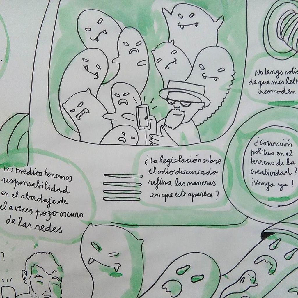 javigaar's tweet photo. @CesarStrawberry en #BCNvsOdi #withlefthand con @raul.campuzano #illustration #visualthink… https://t.co/3R5Cj0Tcum https://t.co/BmOA3FIVGu
