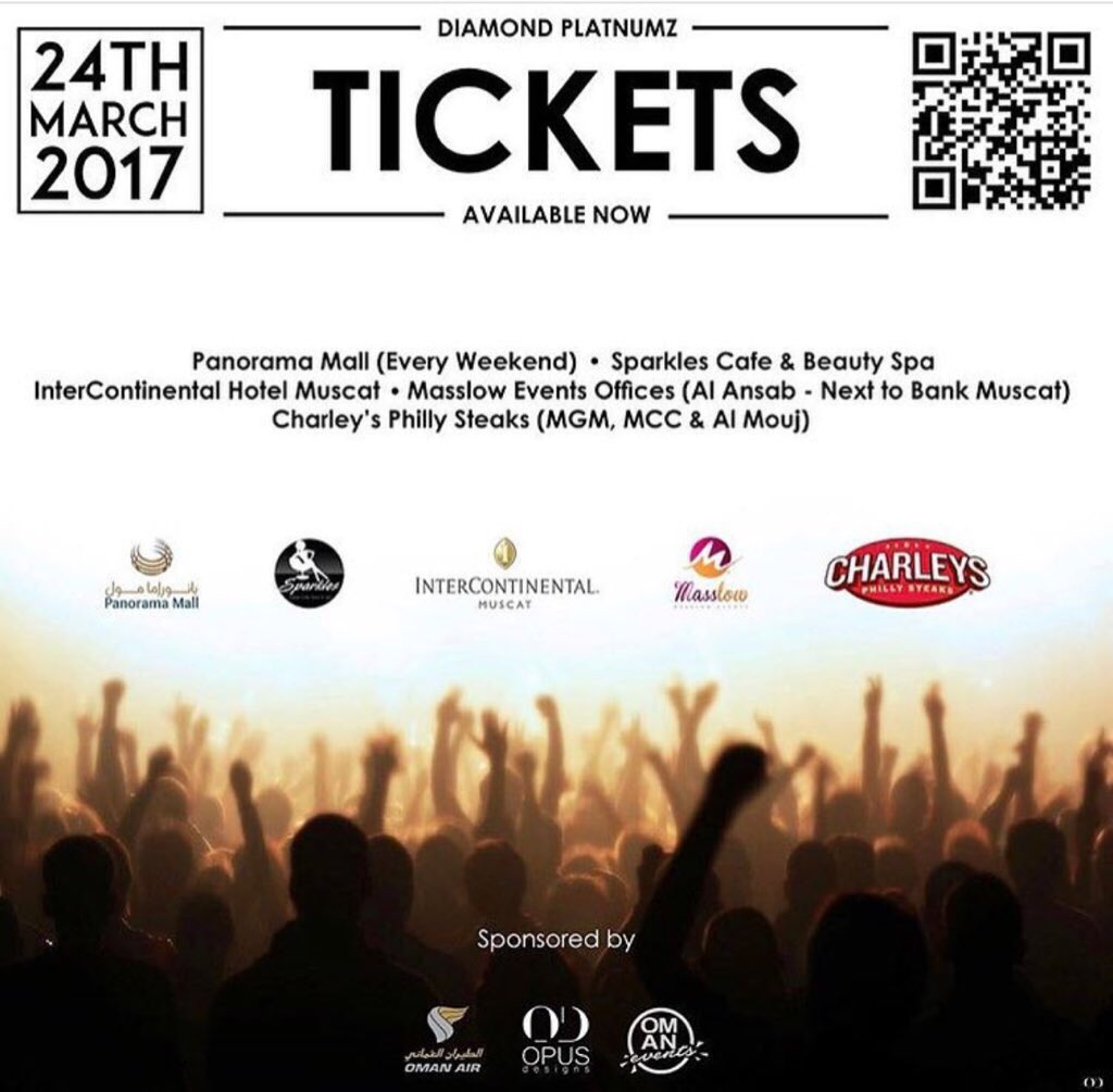 MasslowEvents's tweet photo. Get YOUR Diamond Platnumz tickets exclusively from these following locations🎉 #DiamondLiveInMuscat #Masslowevents_Diamond https://t.co/3Psw7XXRuW