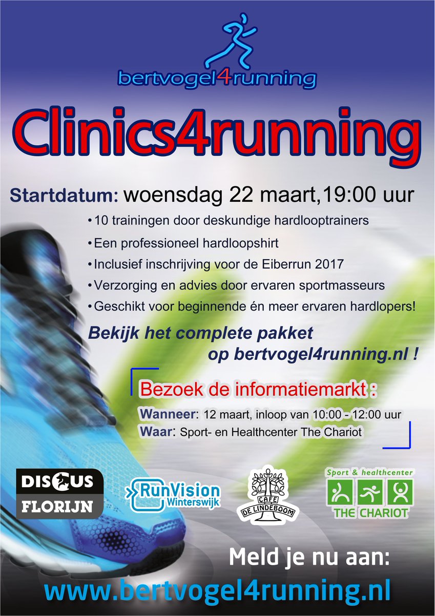 bertvogel4run's tweet photo. Deelnemen aan deze leuke hardloopclinic? Kijk snel op https://t.co/GtovFixhW2 ! #eibergen #groenlo #neede #borculo #haaksbergen https://t.co/pu34sSE7Qf