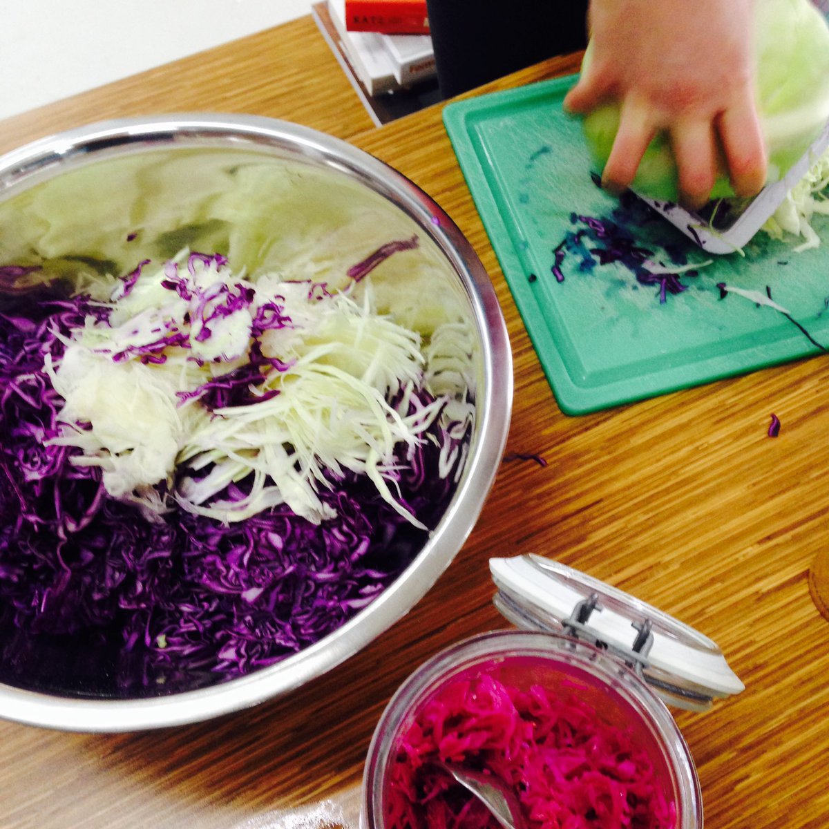 Busy experimenting with ferments today <a href="/coworkglasgow/">Glasgow Collective</a>