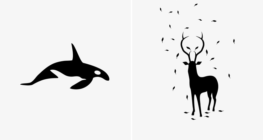 creative negative space art