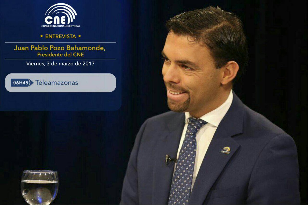 CNEGalapagos's tweet image. [HOY] Presidente @JuanPabloPozoB mantendrá entrevista por @teleamazonasec a las 06h45 #CNETrabajoYCompromiso