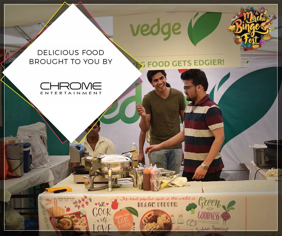 MirchiBingeFest's tweet photo. Without @ent_chrome we wouldn't have been able to binge on food so much at the Mirchi Binge Fest. https://t.co/qwz70ckEpT