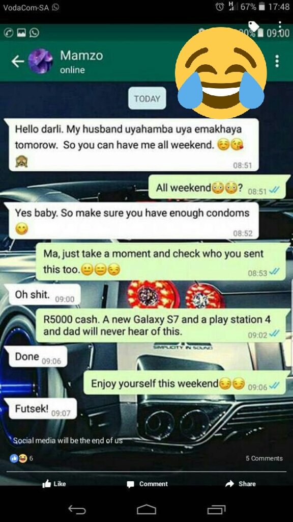 terrenceNkosi_M's tweet photo. #IKnewTheyWereLyingWhen They Told me That WhatsApp is for all Ages 😅😑😑 https://t.co/PNXGK8V0DZ