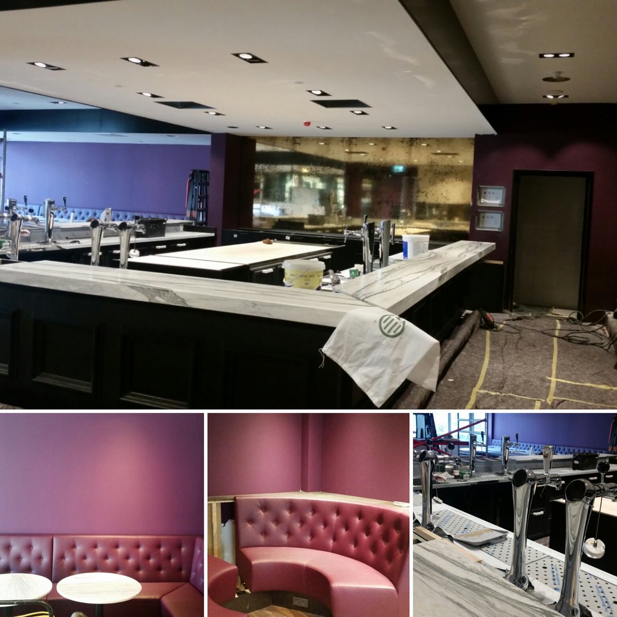 Nieuwe update over de verbouwing van de bar, we schieten al aardig op!
New update on the renovation of the bar, we are making progress !!