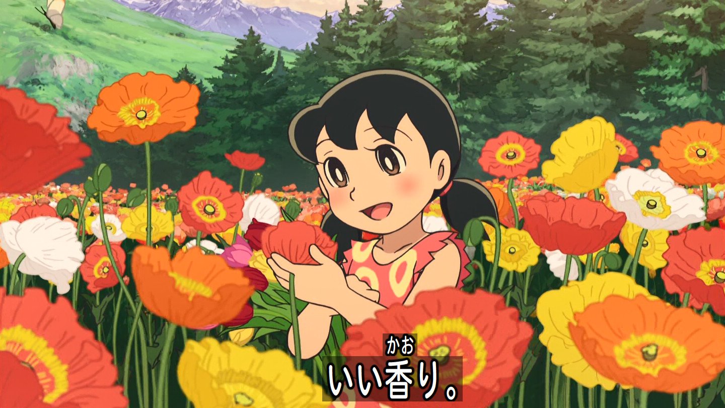 yukke    お花畑の中のドラえもん 8月30日(日)10時より、村上隆 ドラえもんコラボポスター作品
