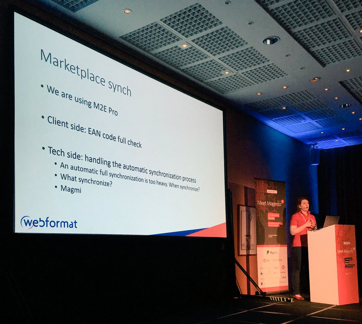 max_pronko's tweet photo. Magento support for #1000000 products success story at @MeetMagentoIT #mmit17 https://t.co/QdUiuQQ0wo