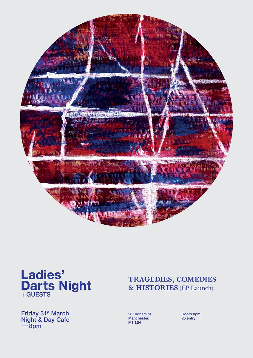 nightanddaycafe's tweet photo. LADIES’ DARTS NIGHT - TRAGEDIES, COMEDIES &amp; HISTORIES EP LAUNCH @ldartsnight // Fri 31 March // on sale right now @dicefm (no fees) https://t.co/4lPnQAxKJd