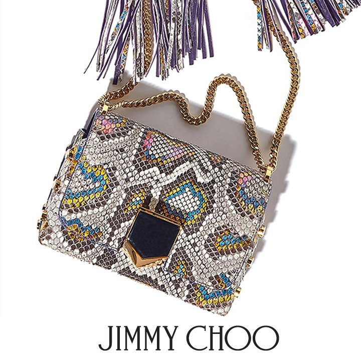 jimmychoo's tweet photo. Swish, swish, swish - our #jewel bedecked LOCKETT PETITE bag in natural iridescent painted python is the ultimate party pleaser. https://t.co/7SRT4cJgzZ