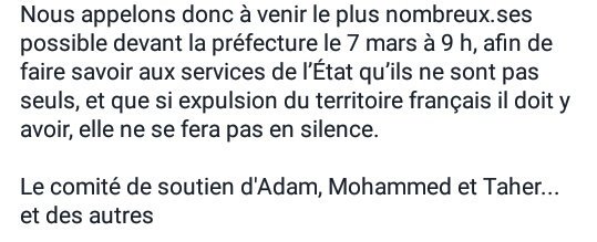 SectionROSA's tweet photo. ⚠ Appel à rassemblement devant la préfecture de Privas mardi 7 mars de 9 h à 11 h en soutien à trois Soudanais menacés d'expulsion ⚠ https://t.co/1OougM5Swm