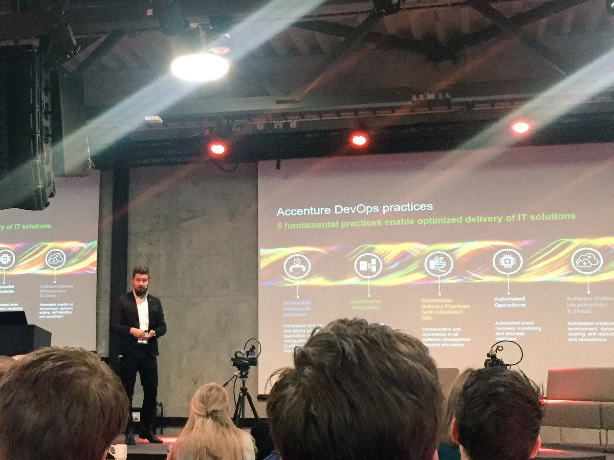 cheerypick's tweet photo. Great presentation by @ismarslomic about DevOps at Samling@Level for @AccentureNO #acntech https://t.co/GmM1nvoa6W