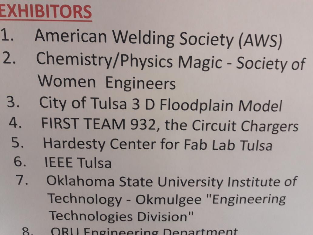 Mathejo's tweet photo. We're at the Tulsa Engineering Challenge! Come find us in the hangar of Tulsa Tech! #932cc https://t.co/2zMvdTLVtd https://t.co/XQ1lVWFbPH