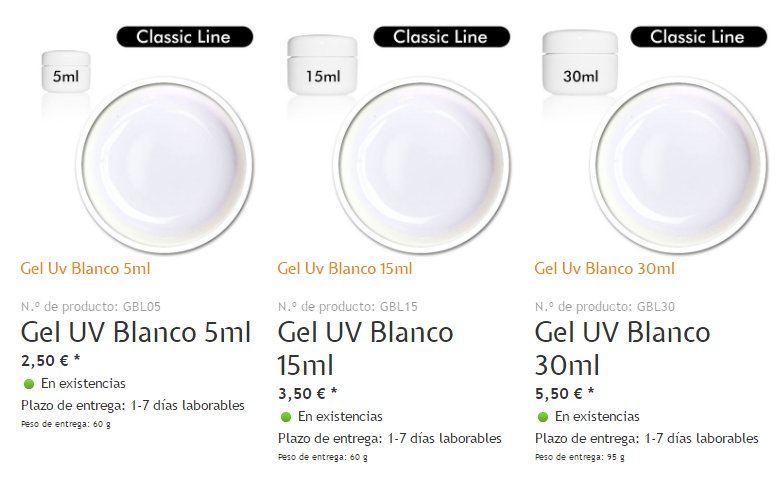 BluccStyle's tweet image. ¿No os encanta este gel UV blanco? Es IDEAL!!! Pasate por nuestra tienda y compra los mejores geles UV al mejor precio!! no te arrepentirás!