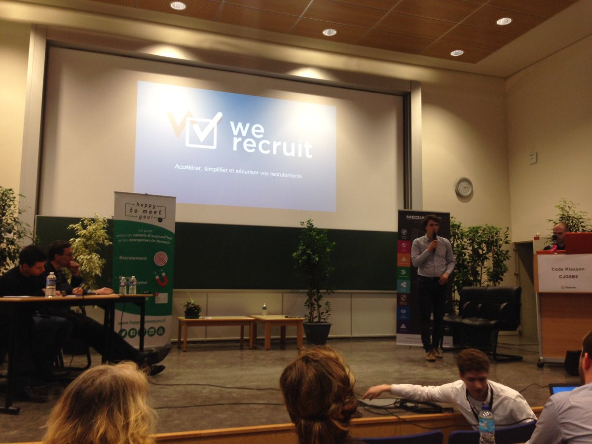 Yumens_MVG's tweet image. #WebWeCan2 @We_Recruit_ incubé chez @MvCube pitch au #startupcontest de @WebWeCan2 !