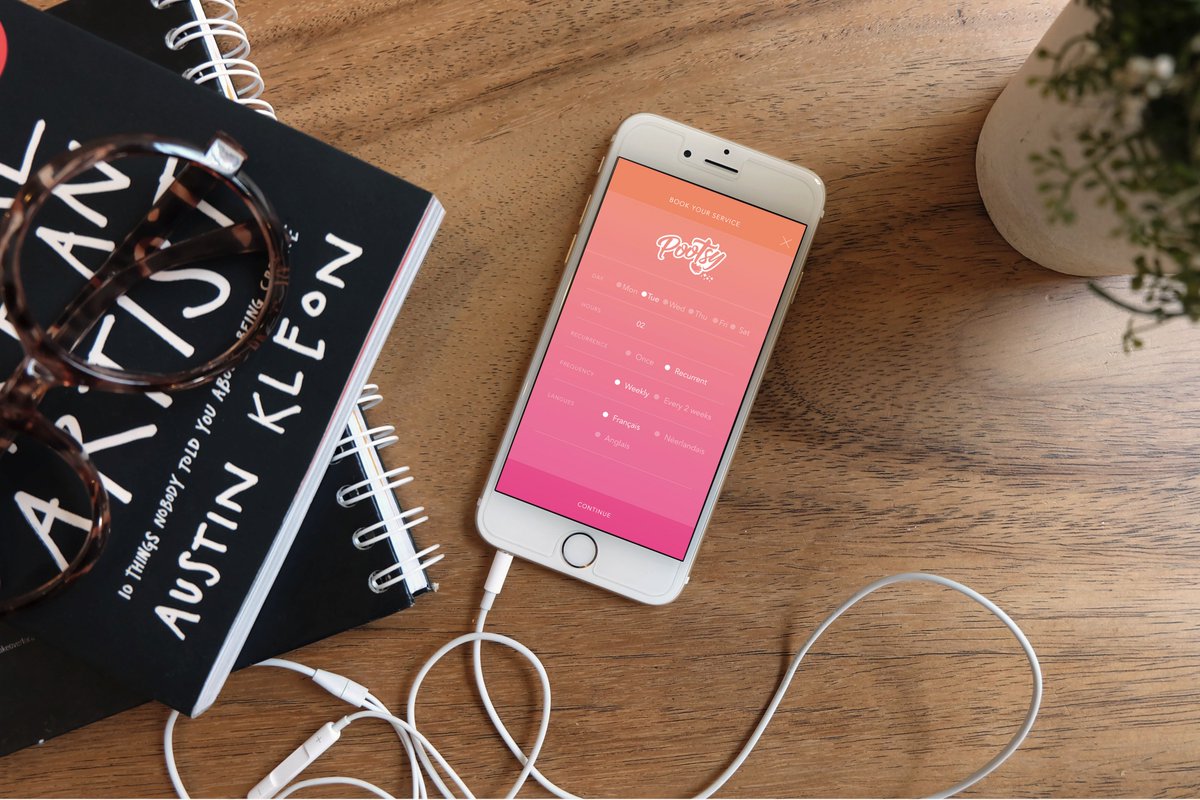 Découvrez la première application Pootsy pootsy.be #appmobile #digitalisation #titresservices #aideménagère #bruxelles #Pootsy