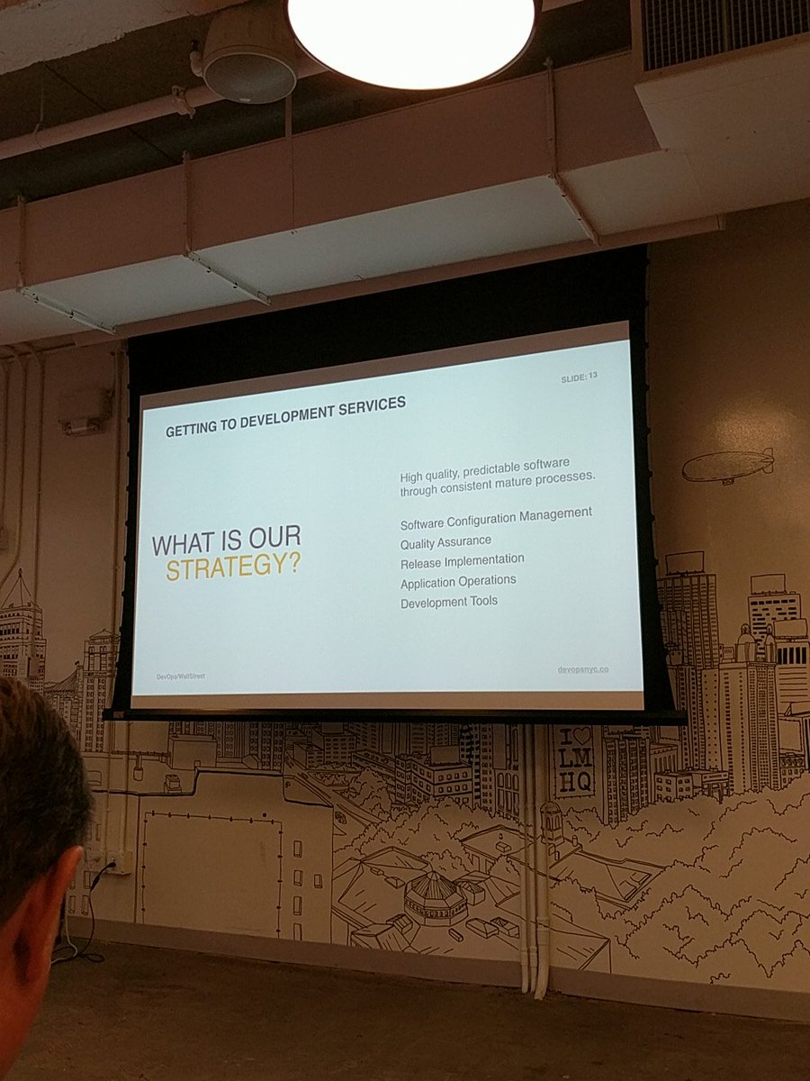 sheridap's tweet photo. #devopswallst lead with quality, cost savings will follow. https://t.co/i6z644O7Re