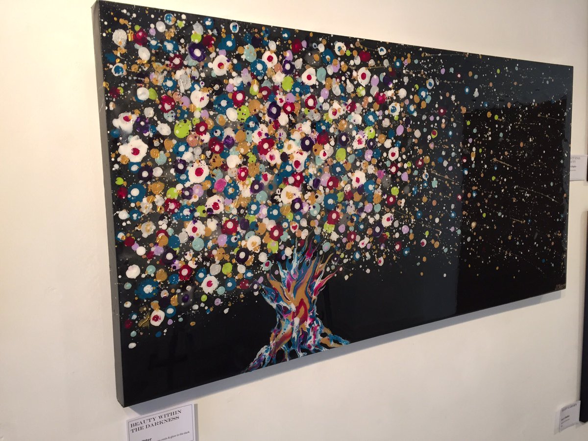 The very clever Sara Otter featuring in Deasil 'Beauty Within The Darkness' truly stunning! #loveleam #loveart #Leamington #art