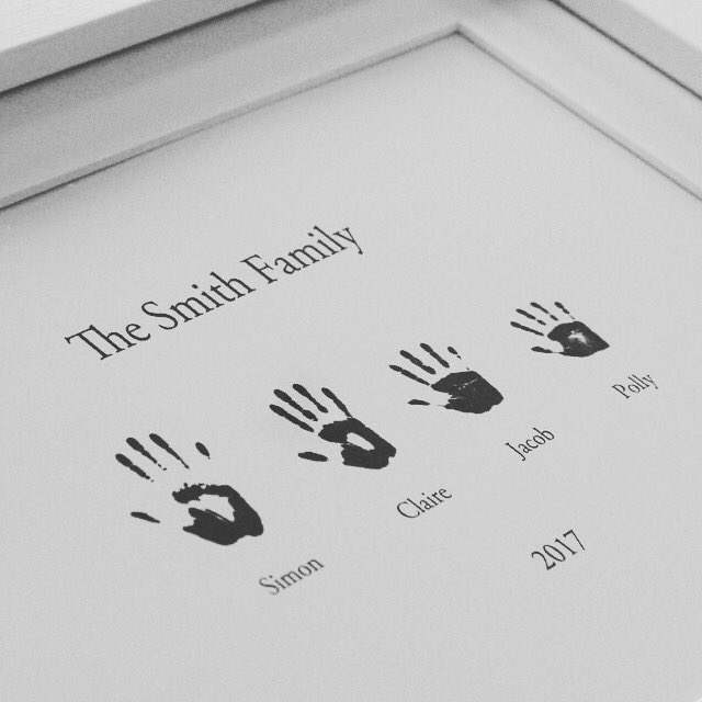 Close up of my new personalised handprint pictures 🙂