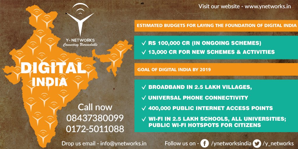 y_networks's tweet photo. Be a part of Y-Networks family &amp; contribute into Digital India Mission
#High_Speed #Internet #Broadband #Digital_india
@y_networks https://t.co/xK7mpZIMDx