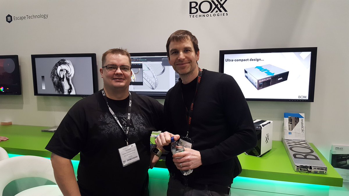 BoxxTechUK's tweet photo. Was great to have a visit from @pcpro at our stand @BVExpo this week! #BVE17 #BOXXisthenewBlack #Apexx #RenderPro #RenderBOXX https://t.co/tcIi851CA7