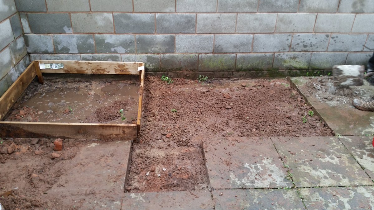 GenesisHousing_'s tweet photo. Some of our tenants and staff working on the garden project at the mens supported accomodation. #gettingreadyforsummer https://t.co/snYtPN7F7B