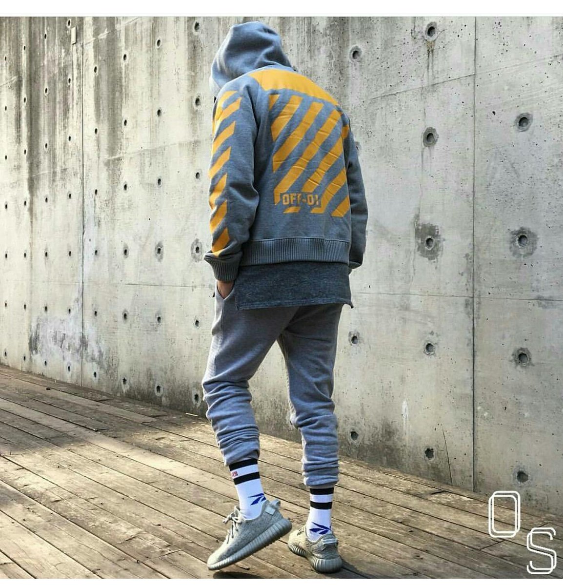 off white adidas pants