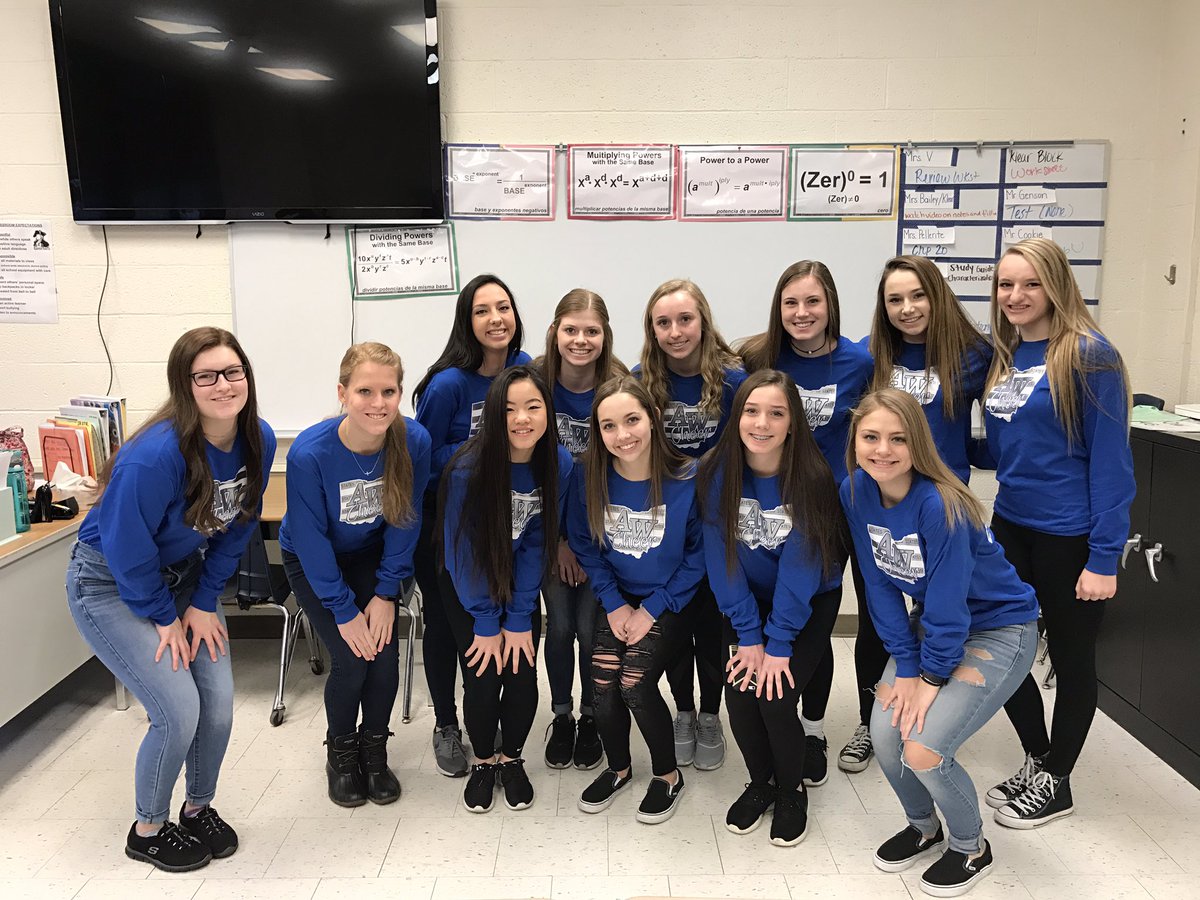 AWHS_Cheer's tweet image. Thank you Tracey and Shimmered Gifts for the AWesome T-shirts! #StartStrongEndStronger 💙🔥