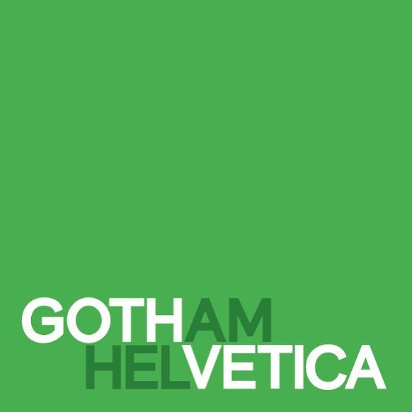 theMARKstudio's tweet photo. Gothvetica started as a question: How similar are Gotham and Helvetica as typefaces, what … https://t.co/UrYo2nMnJn https://t.co/qZiOrnHgAz