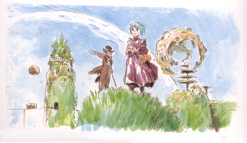 Generacion Ghibli Pa Twitter Boceto Original A Acuarela De Susurros Del Corazon Yoshifumi Kondo 1995