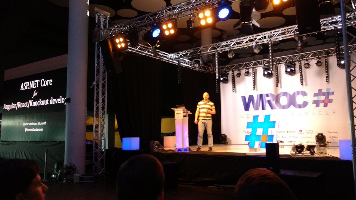 panekKot98's tweet photo. #wrocsharp #AspNetCore Steve Sanderson on https://t.co/GwUvVmnVGS core for angular. https://t.co/ph0Ffr04jx