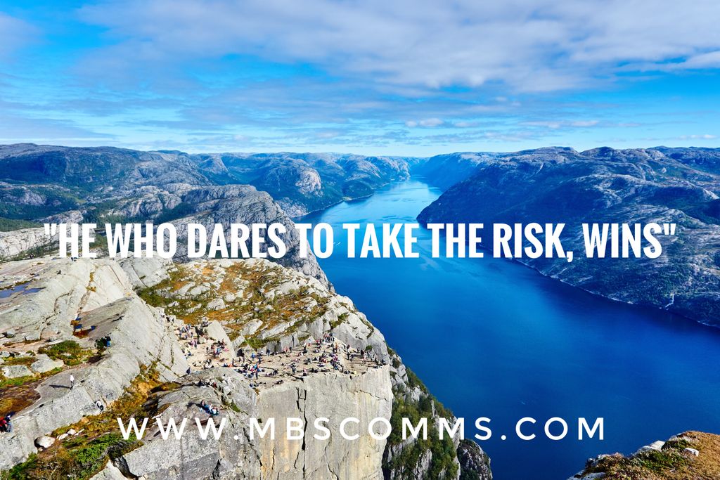 BMS_comms's tweet image. He who is scared of taking risks, is also scared of winning. #mbscomms