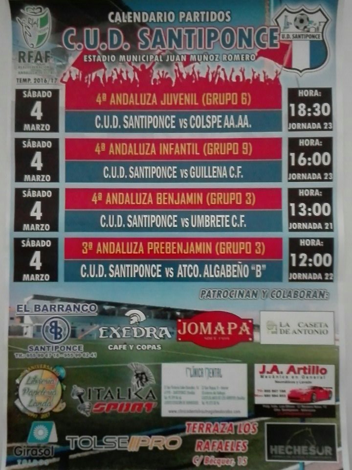 presiuds's tweet photo. Partidos de este fin de semana,acude y anima a estos chicos, que sientan vuestro aliento, vamooosssss👏👏👏💪💪⚽⚽⚽ https://t.co/XUYyWwycg3